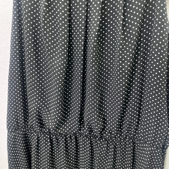 Maurices polka Dot Dress Womens 1 Plus Size Stretch Cute Flowy Summer 1885 - Picture 2 of 8